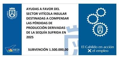 ayudas del Cabildo de Tenerife por la sequía